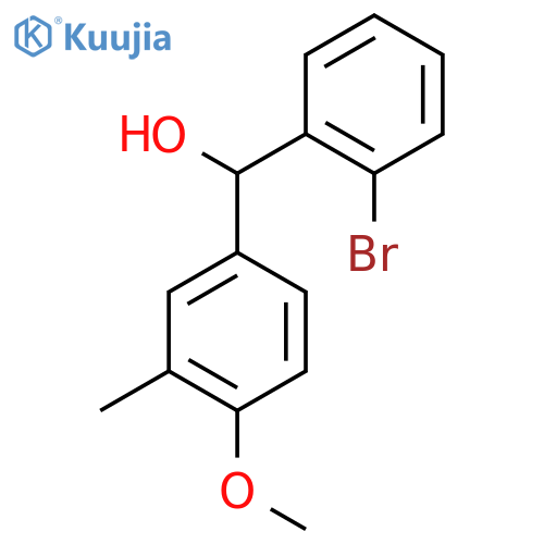 (2-BROMOPHENYL)(4-METHOXY-3-METHYLPHENYL)METHANOL structure