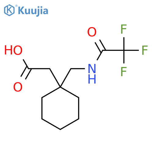 2-{1-(trifluoroacetamido)methylcyclohexyl}acetic acid structure