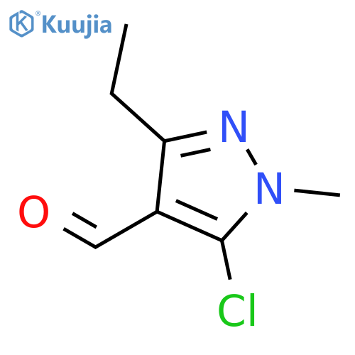5-Chloro-3-ethyl-1-methyl-1H-pyrazole-4-carbaldehyde structure