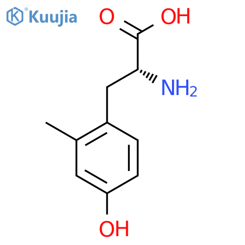 (2R)-2-amino-3-(4-hydroxy-2-methylphenyl)propanoic acid structure