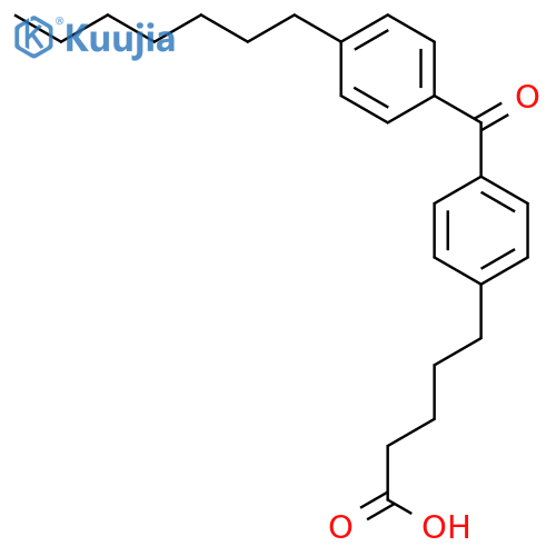 Benzenepentanoic acid,4-(4-heptylbenzoyl)- structure