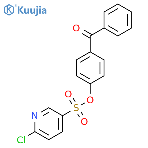 4-Benzoylphenyl 6-chloropyridine-3-sulfonate structure