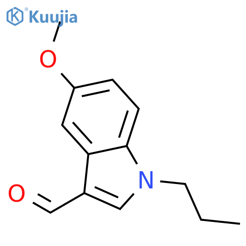 5-Methoxy-1-propyl-1H-indole-3-carbaldehyde structure
