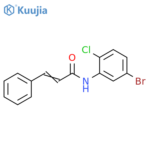 N-(5-bromo-2-chlorophenyl)-3-phenylprop-2-enamide structure