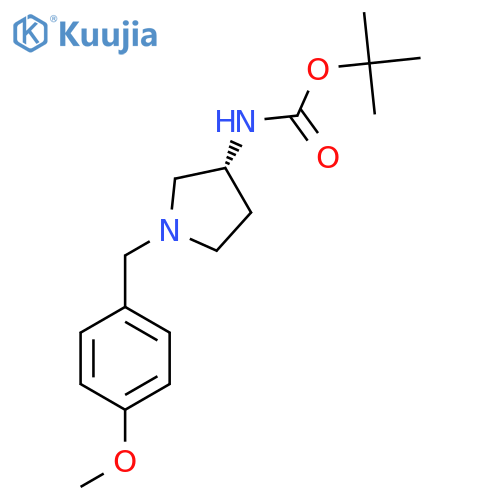 (R)-Tert-Butyl 1-(4-methoxybenzyl)pyrrolidin-3-ylcarbamate structure