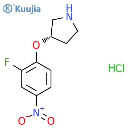 (S)-3-(2-Fluoro-4-nitrophenoxy)pyrrolidine hydrochloride structure
