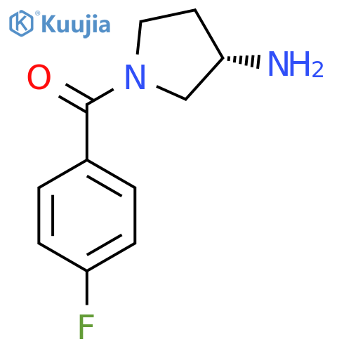 (S)-(3-Aminopyrrolidin-1-yl)(4-fluorophenyl)methanone structure