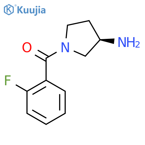 (R)-(3-Aminopyrrolidin-1-yl)(2-fluorophenyl)methanone structure