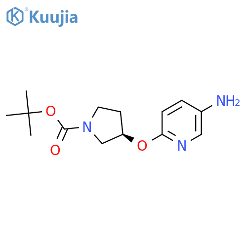 (R)-Tert-Butyl 3-(5-aminopyridin-2-yloxy)pyrrolidine-1-carboxylate structure