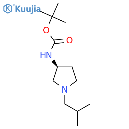 (S)-Tert-Butyl 1-isobutylpyrrolidin-3-ylcarbamate structure