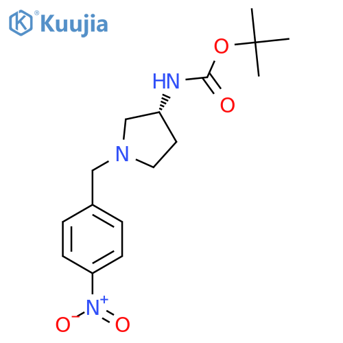 (R)-Tert-Butyl 1-(4-nitrobenzyl)pyrrolidin-3-ylcarbamate structure