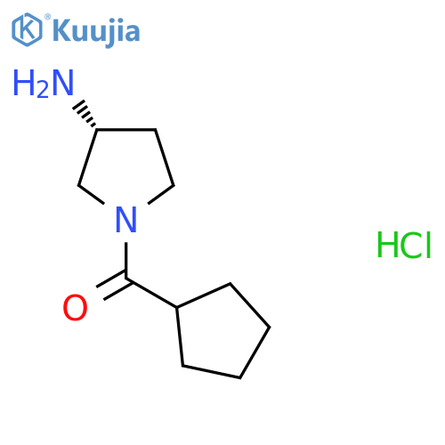 (R)-(3-Aminopyrrolidin-1-yl)(cyclopentyl)methanone hydrochloride structure