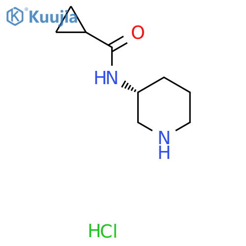 N-(3R)-piperidin-3-ylcyclopropanecarboxamide hydrochloride structure