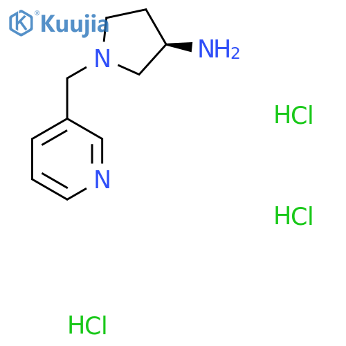 (R)-1-(Pyridin-3-ylmethyl)pyrrolidin-3-amine trihydrochloride structure