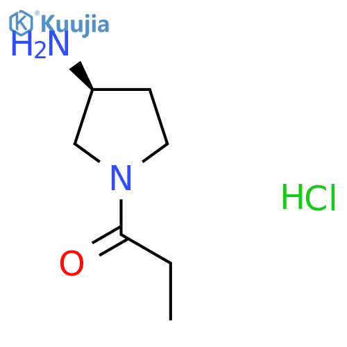 (S)-1-(3-Aminopyrrolidin-1-yl)propan-1-one hydrochloride structure