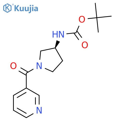 (S)-Tert-Butyl 1-nicotinoylpyrrolidin-3-ylcarbamate structure