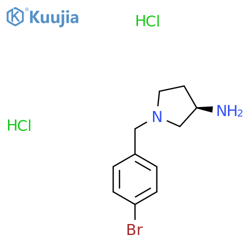 (R)-1-(4-Bromobenzyl)pyrrolidin-3-amine dihydrochloride structure