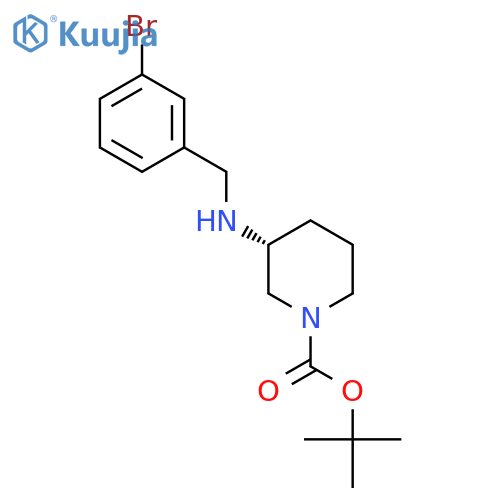(R)-Tert-Butyl 3-(3-bromobenzylamino)piperidine-1-carboxylate structure