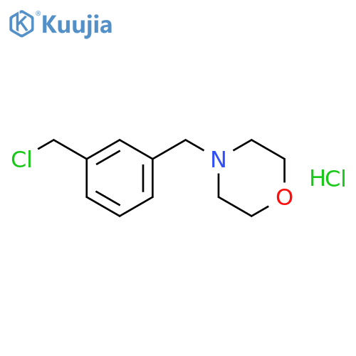 4-{3-(chloromethyl)phenylmethyl}morpholine hydrochloride structure