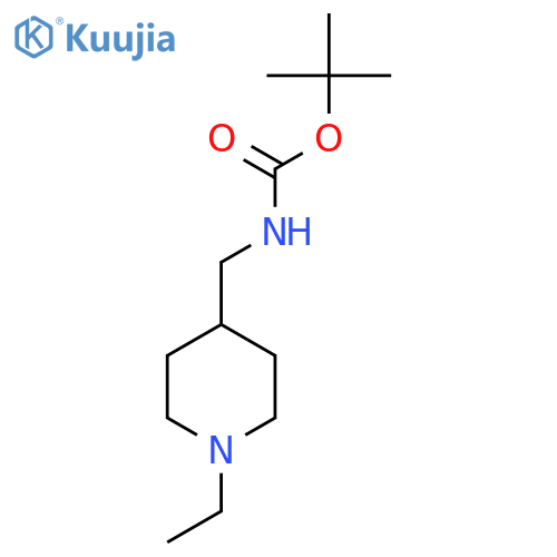 Tert-Butyl [(1-ethylpiperidin-4-yl)methyl]carbamate structure