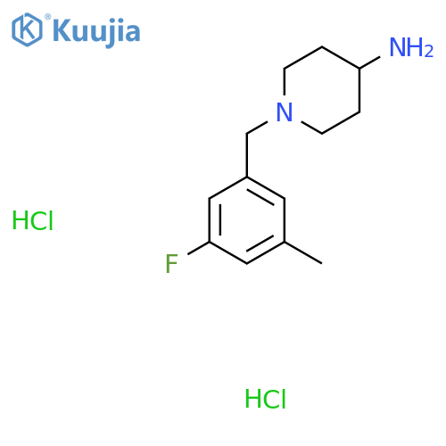 1-(3-Fluoro-5-methylbenzyl)piperidin-4-amine dihydrochloride structure