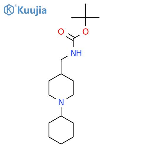 Tert-Butyl [(1-cyclohexylpiperidin-4-yl)methyl]carbamate structure