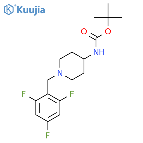 Tert-Butyl 1-(2,4,6-trifluorobenzyl)piperidin-4-ylcarbamate structure