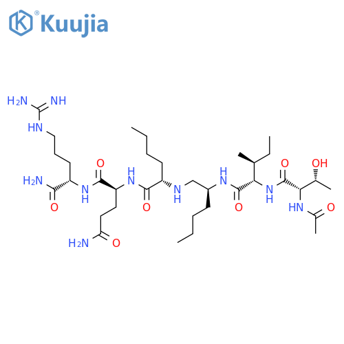 N-2-N-(N-Acetyl-L-Threonyl)-L-Isoleucylaminohexyl-L-Norleucyl-L-Glutaminyl-L-Argininamide structure