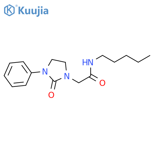 2-(2-oxo-3-phenylimidazolidin-1-yl)-N-pentylacetamide structure
