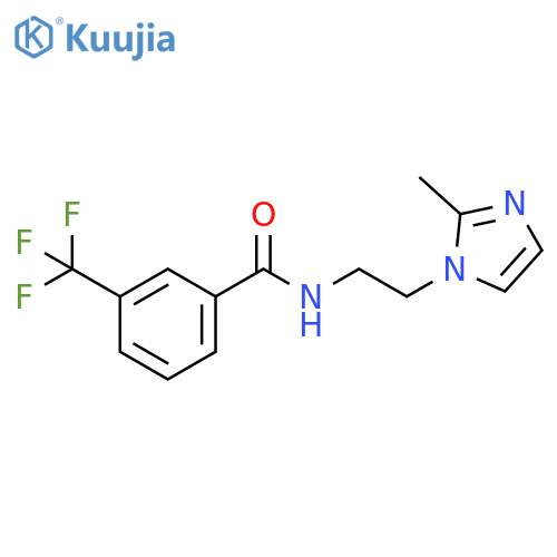 N-2-(2-methyl-1H-imidazol-1-yl)ethyl-3-(trifluoromethyl)benzamide structure