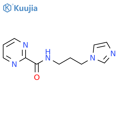 N-3-(1H-imidazol-1-yl)propylpyrimidine-2-carboxamide structure