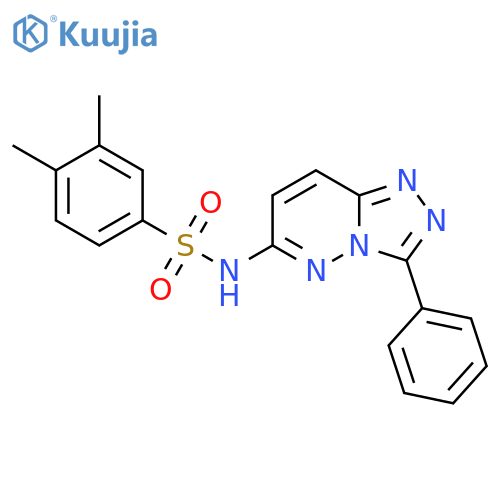 3,4-dimethyl-N-{3-phenyl-1,2,4triazolo4,3-bpyridazin-6-yl}benzene-1-sulfonamide structure