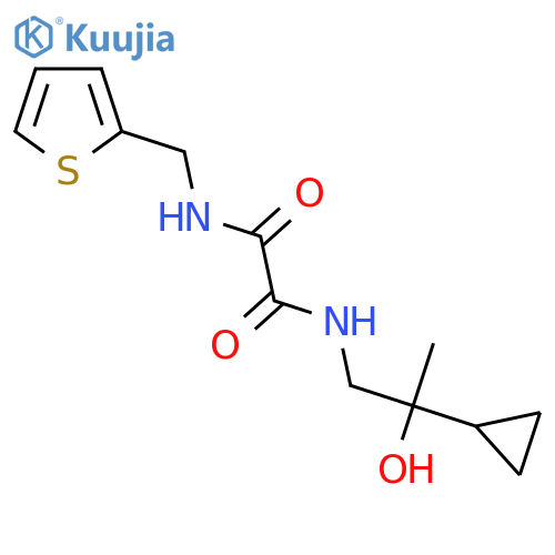 N-(2-cyclopropyl-2-hydroxypropyl)-N'-[(thiophen-2-yl)methyl]ethanediamide structure