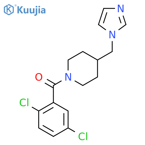 1-(2,5-dichlorobenzoyl)-4-(1H-imidazol-1-yl)methylpiperidine structure