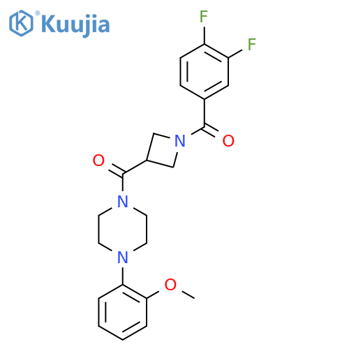 1-1-(3,4-difluorobenzoyl)azetidine-3-carbonyl-4-(2-methoxyphenyl)piperazine structure