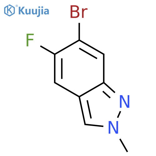 6-bromo-5-fluoro-2-methyl-2H-indazole structure