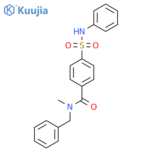 N-benzyl-N-methyl-4-(phenylsulfamoyl)benzamide structure