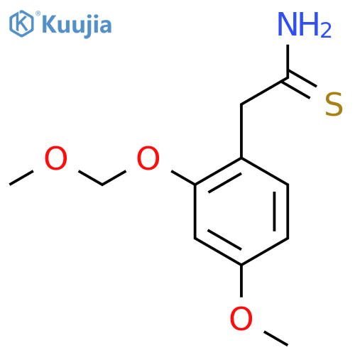 2-[4-Methoxy-2-(methoxymethoxy)phenyl]ethanethioamide structure