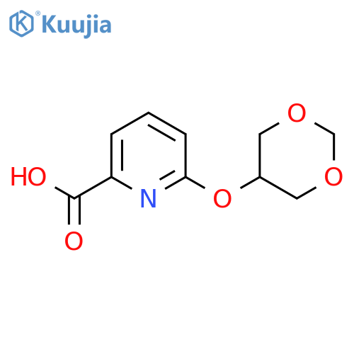 6-(1,3-Dioxan-5-yloxy)pyridine-2-carboxylic acid structure