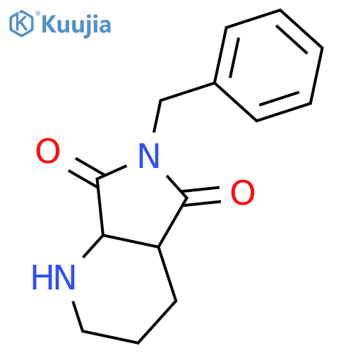 Tetrahydro-6-(phenylmethyl)-1H-pyrrolo3,4-bpyridine-5,7(2H,6H)-dione structure