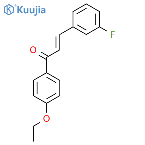 (2E)-1-(4-Ethoxyphenyl)-3-(3-fluorophenyl)prop-2-en-1-one structure