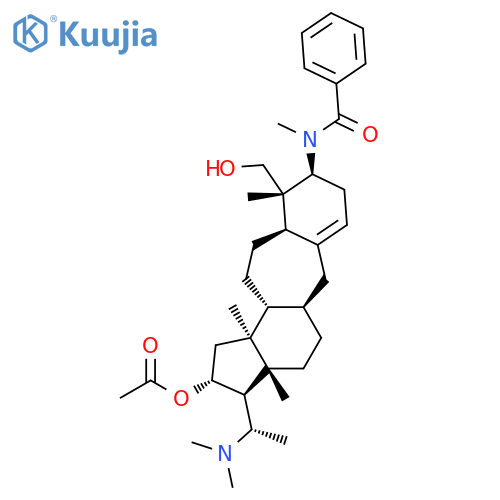 Benzamide,N-[(2R,3S,3aR,5aR,9S,10S,10aR,12aR,12bS)-2-(acetyloxy)-3-[(1S)-1-(dimethylamino)ethyl]-1,2,3,3a,4,5,5a,6,8,9,10,10a,11,12,12a,12b-hexadecahydro-10-(hydroxymethyl)-3a,10,12b-trimethylbenzo[4,5]cyclohept[1,2-e]inden-9-yl]-N-methyl- structure