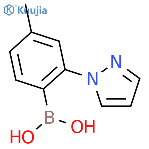 4-Methyl-2-(1H-pyrazol-1-yl)phenylboronic Acid structure