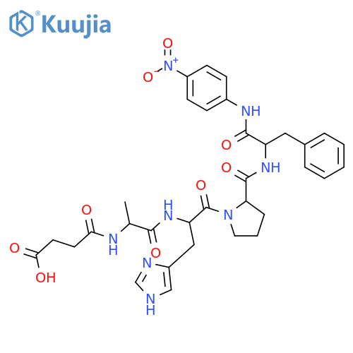Suc-Ala-His-Pro-Phe-pNA structure