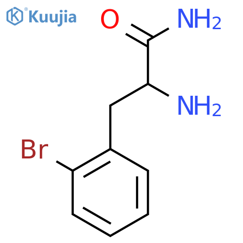 2-Amino-3-(2-bromophenyl)propanamide structure