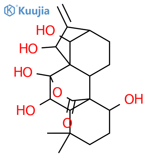 Kaur-16-en-20-oic acid,1,6,7,7,14,15-hexahydroxy-, 20,7-lactone, (1a,6b,7a,14R,15b)- (9CI) structure
