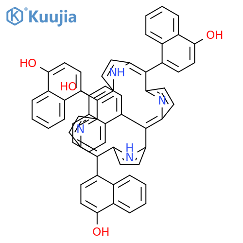 1-Naphthalenol,4,4',4'',4'''-(21H,23H-porphine-5,10,15,20-tetrayl)tetrakis- structure