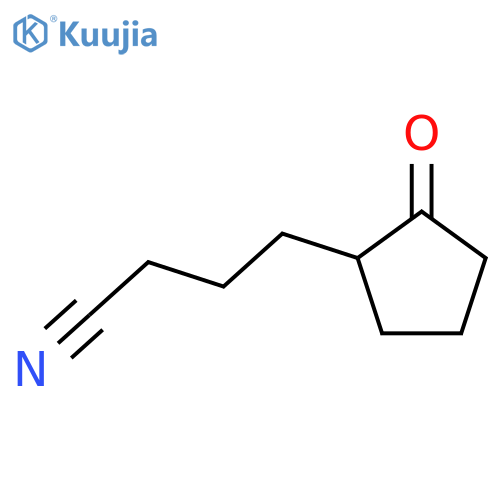 4-(2-oxocyclopentyl)butanenitrile structure