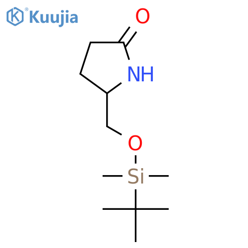 (5R)-5-{[(tert-butyldimethylsilyl)oxy]methyl}pyrrolidin-2-one structure