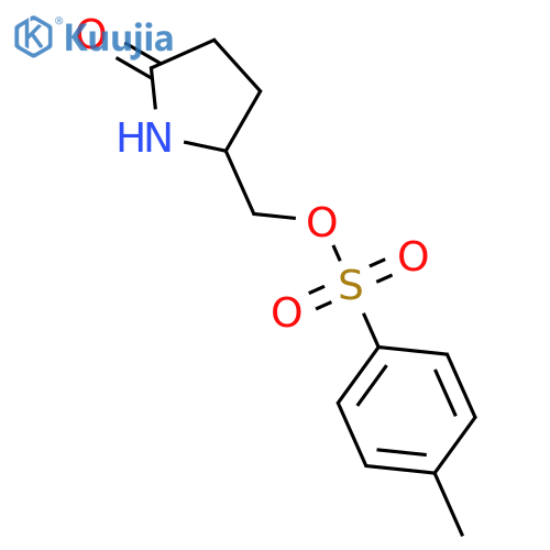 [(2R)-5-oxopyrrolidin-2-yl]methyl 4-methylbenzene-1-sulfonate structure